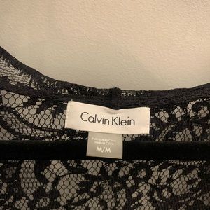 Calvin Klein lace shoulder cover up